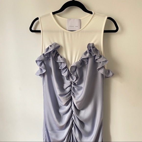 NAYA REA Baby Blue Ruched Tank Slip Dress - Picture 3 of 3